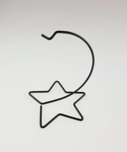 Suport metalic - negru – 14,5 cm – stea