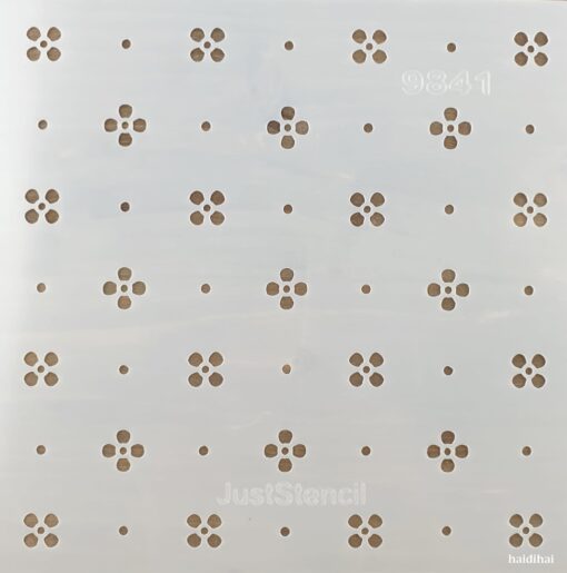 Șablon - Dots Flowers - 20x20 cm 1