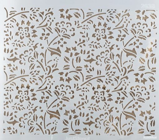 Șablon - Flowers Wallpaper - 30x30 cm 1