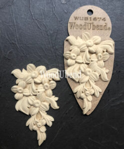 Element decorativ - 2 piese -  WoodUbend - 11×6.5cm