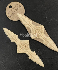 Element decorativ - 2 piese - WoodUbend - 17×5.5 cm