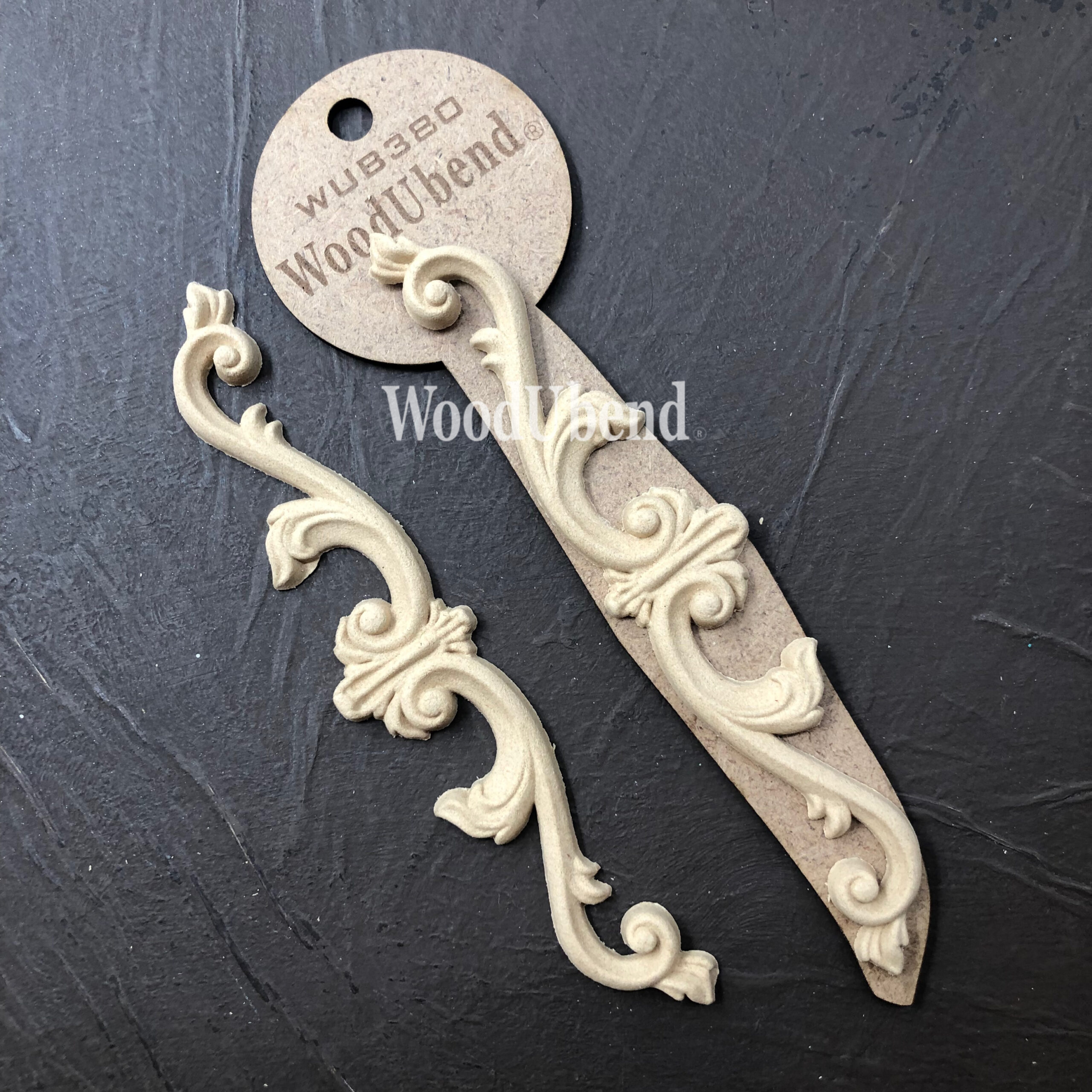 Element decorativ - 2 piese - WoodUbend - 3×16.3cm 1 Element decorativ - 2 piese - WoodUbend - 3×16.3cm