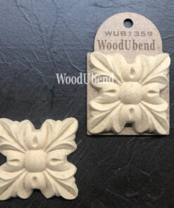 Element decorativ - 2 piese - WoodUbend - 7x7cm