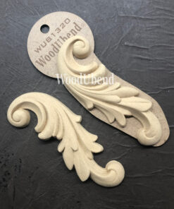 Elemente decorative - 2 piece - WoodUbend - 12x5 cm