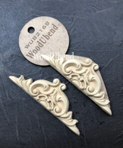 Elemente decorative - 2 piese - WoodUbend - 10.5×3.5cm
