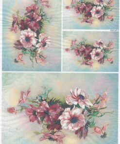 Hârtie de orez - Flower Bouquets - A4