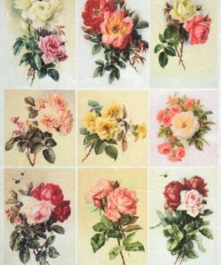 Hârtie de orez - Roses - A4