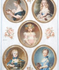 Hârtie de orez - Vintage Girls - A4