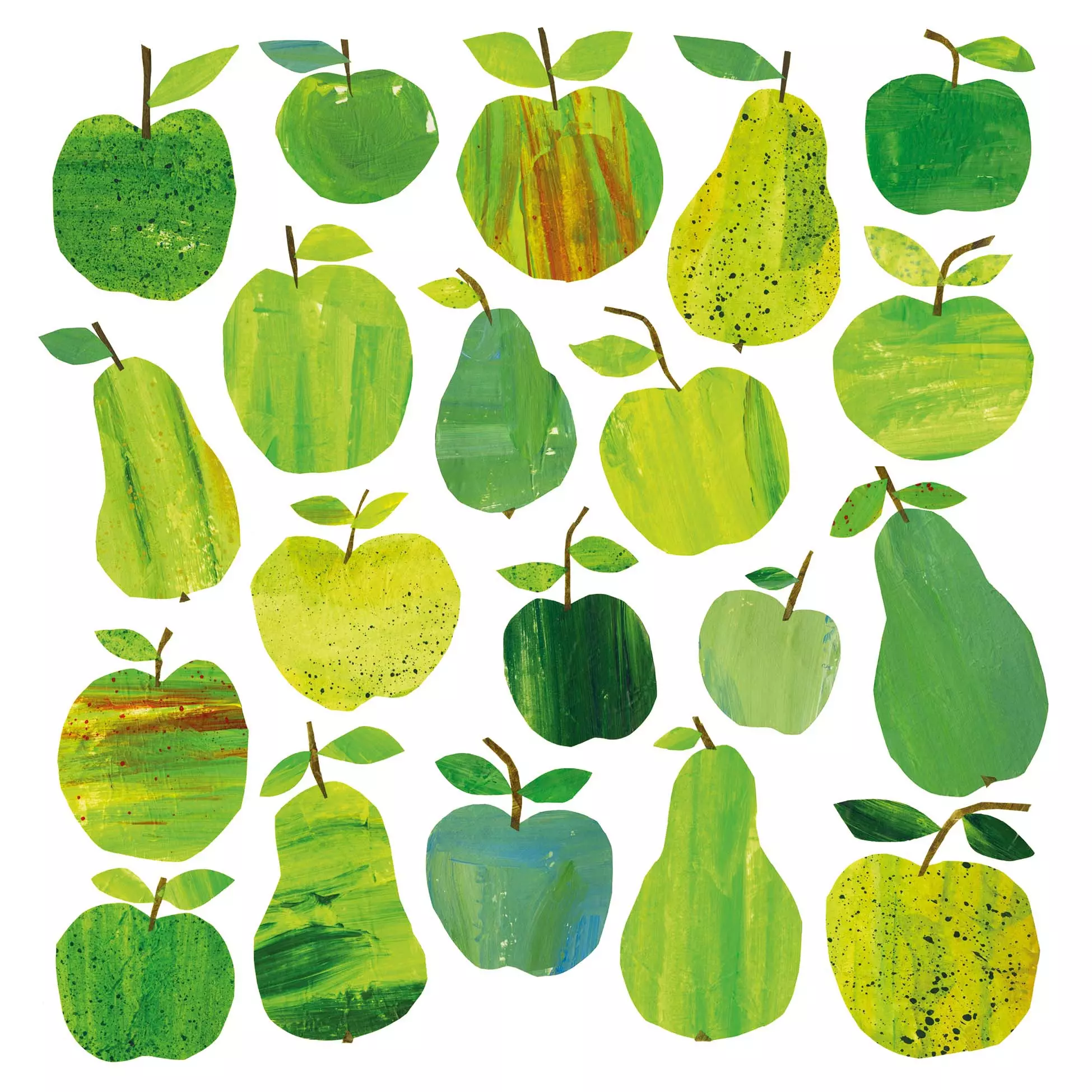 Șervețel - Apple & Pear Collage - 33x33 cm 1 Șervețel - Apple & Pear Collage - 33x33 cm