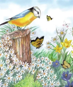 Șervețel - Bird Watching - 33x33 cm