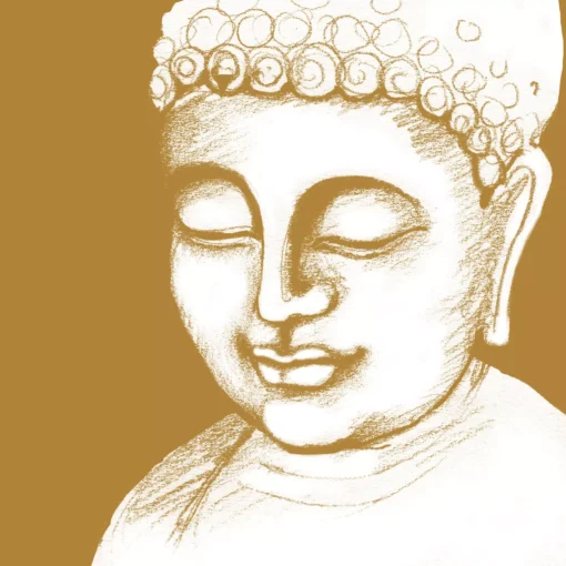 Șervețel - Buddha - 33x33 cm 1