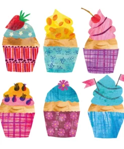 Șervețel - Cupcake Collage - 33x33 cm