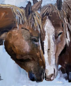Șervețel - Frontier Horses - 33x33 cm