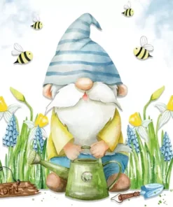 Șervețel - Garden Gnome - 33x33 cm