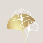 Șervețel - Golden Gingko - 33x33 cm