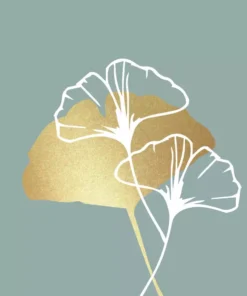 Șervețel - Golden Gingko eucalyptus - 33x33 cm