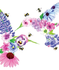 Șervețel - Hummingbird Fleurettes - 33x33 cm
