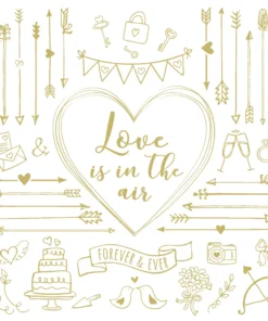 Șervețel - Love is in the air - 33x33 cm