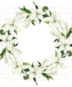 Șervețel - Madonna Lily Wreath - 33x33 cm