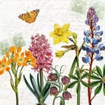 Șervețel - Spring Flowers - 33x33 cm