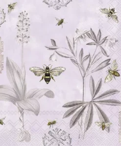 Șervețel - Wild Honey Flowers lilac - 33x33 cm