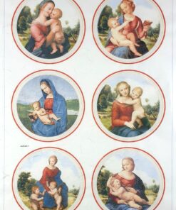 Hârtie de orez - Madonna and Child - 32x45 cm
