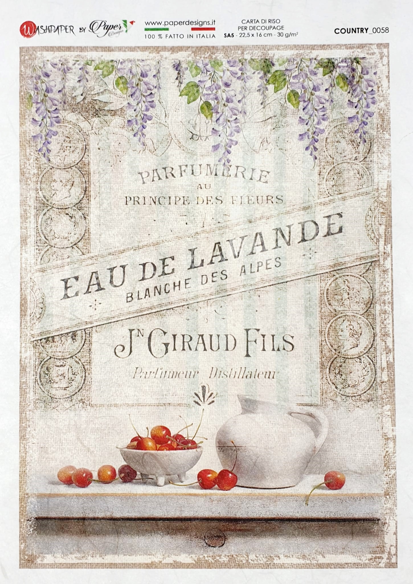 Hârtie de orez - Eau de Lavande 2 - A5 1 Hârtie de orez - Eau de Lavande 2 - A5