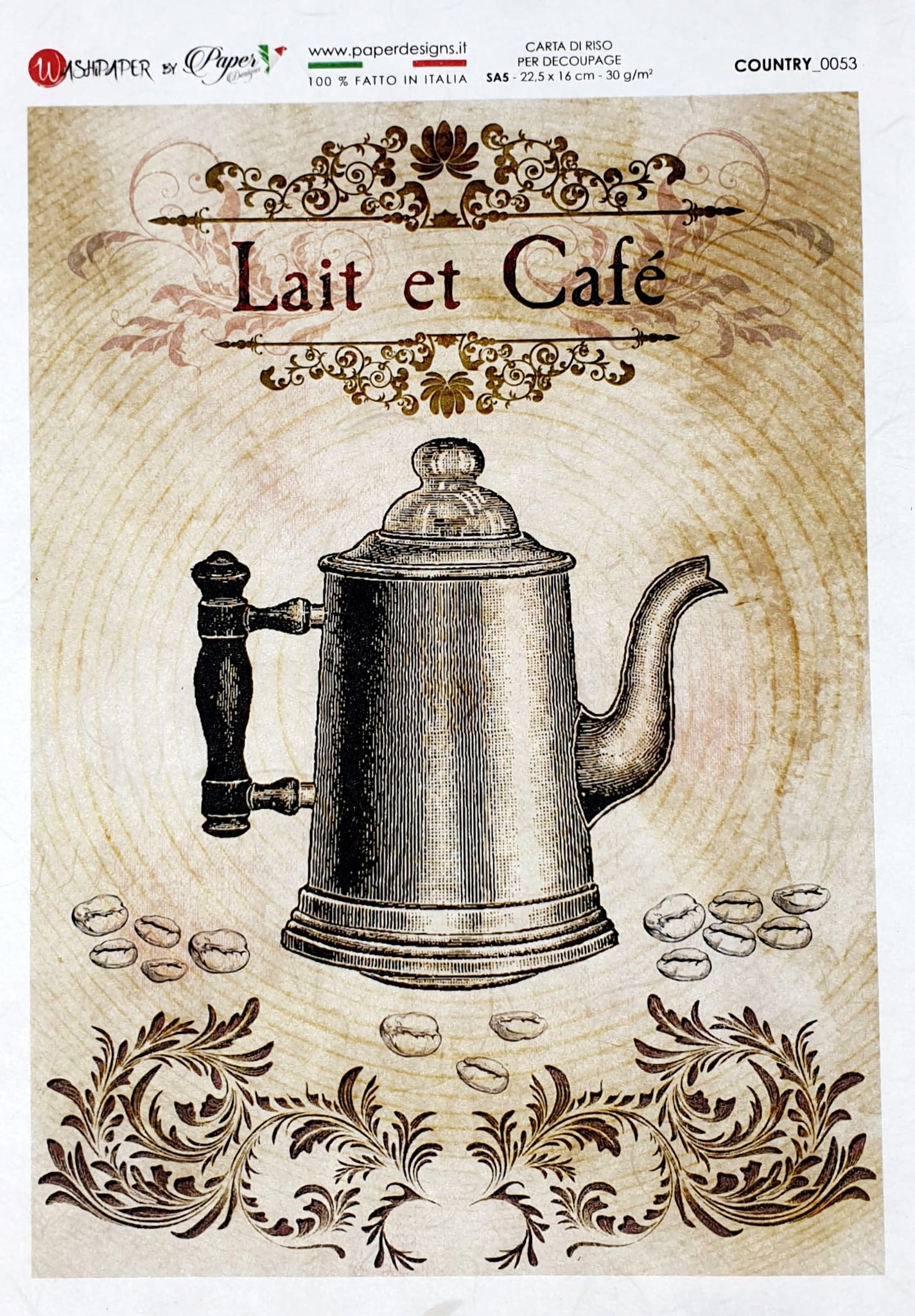 Hârtie de orez - Lait et Cafe - A5 1 Hârtie de orez - Lait et Cafe - A5