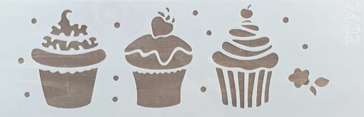 Șablon – Cupcakes – 10×30 cm 1