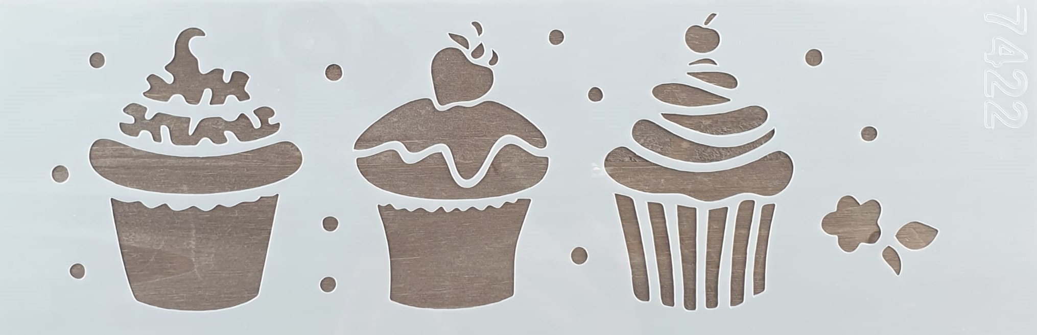 Șablon – Cupcakes – 10×30 cm 1 Șablon – Cupcakes – 10×30 cm