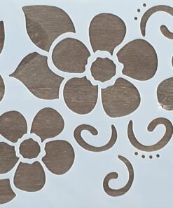 Șablon – Cute Flowers – 10×30 cm