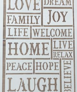 Șablon – Words– 20×30 cm