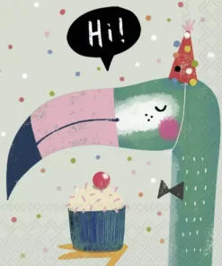 Șervețel - Birthday Hi - 33x33 cm