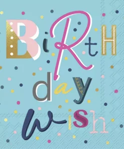 Șervețel - Birthday Wish - 33x33 cm