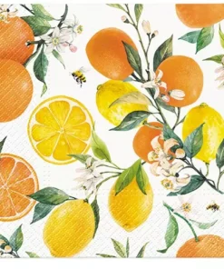 Șervețel - Citrus with bees - 33x33 cm