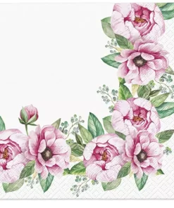Șervețel - Floral Border - 33x33 cm