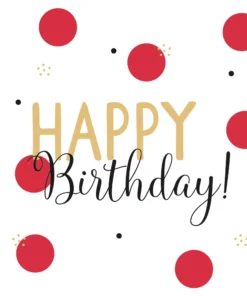 Șervețel - Happy Birthday! - 33x33 cm