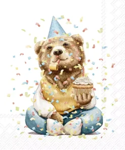 Șervețel - Happy Teddy - 33x33 cm