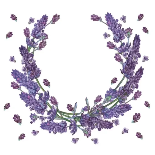 Șervețel - Lavender Wreath - 33x33 cm 1