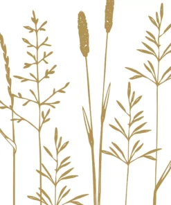 Șervețel - Pure Fields gold - 33x33 cm