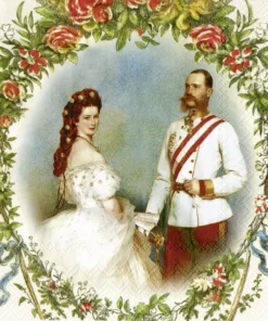 Șervețel - Sissi und Franz - 33x33 cm