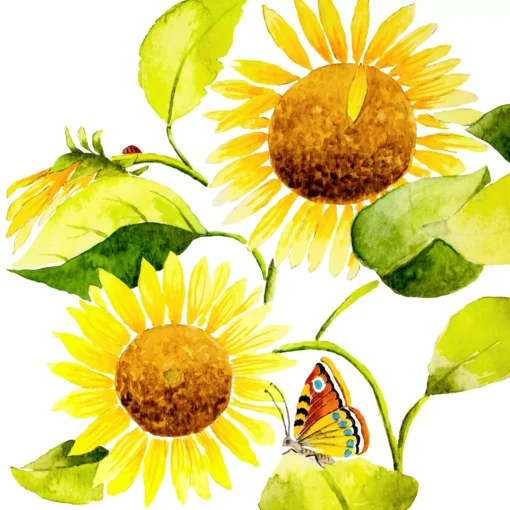 Șervețel - Sunflowers - 33x33 cm 1