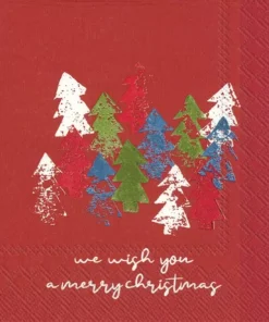 Șervețel - We Wish You red - 33x33 cm