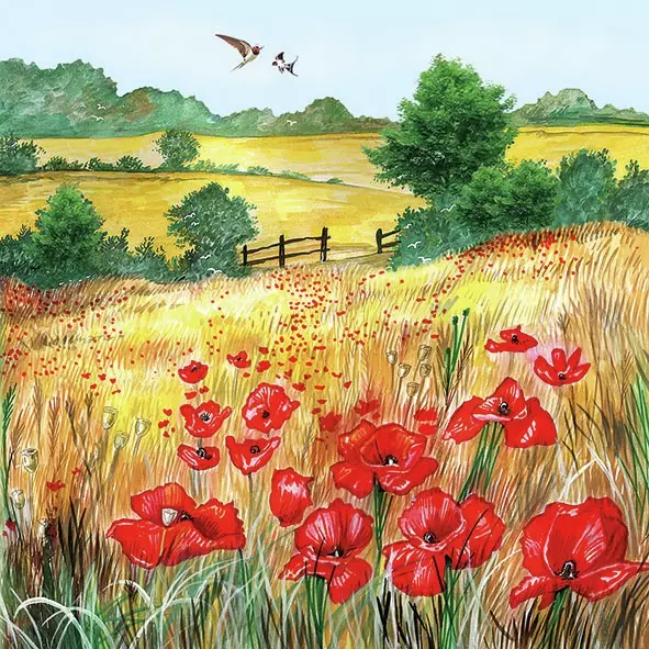 Șervețel - Wheat Fields - 33x33 cm 1 Șervețel - Wheat Fields - 33x33 cm