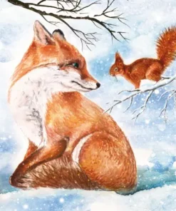 Șervețel - Amicizia Invernale - 33x33 cm