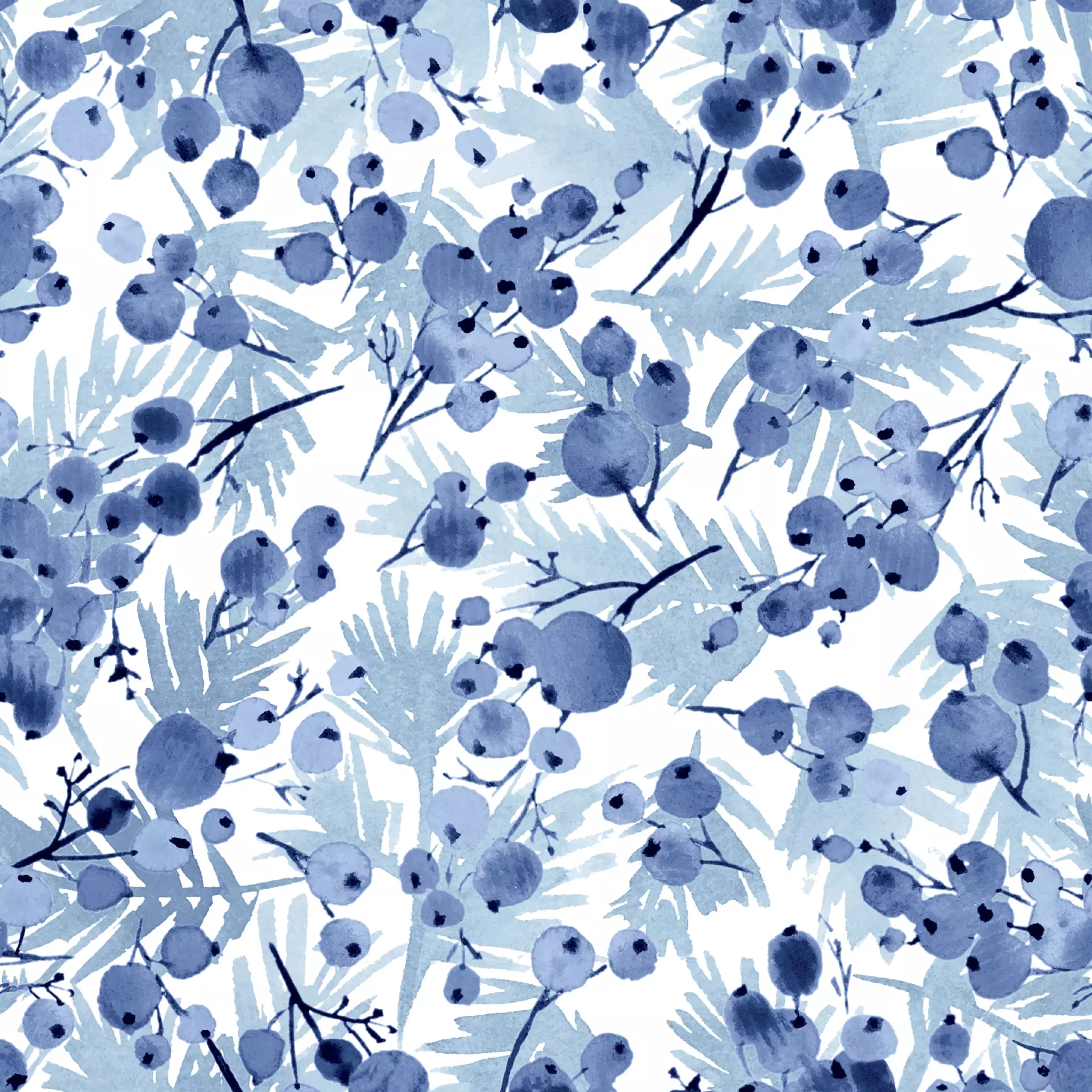 Șervețel - Blue twigs - 33x33 cm 1 Șervețel - Blue twigs - 33x33 cm