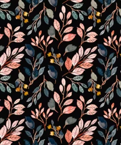 Șervețel - Dark floral pattern - 33x33 cm