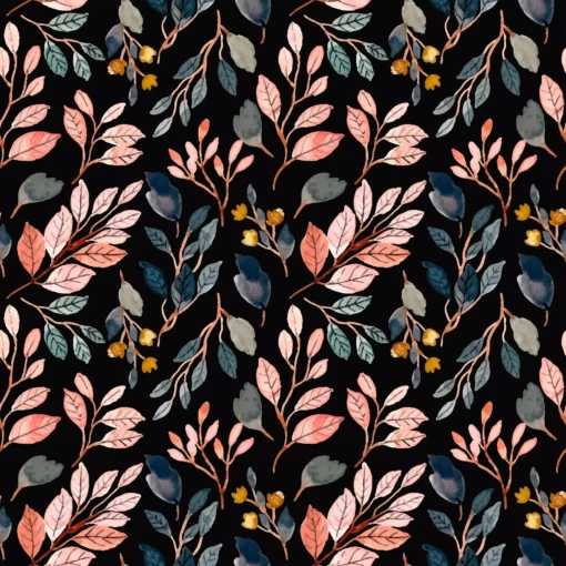 Șervețel - Dark floral pattern - 33x33 cm 1