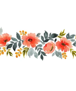 Șervețel - Flower garland summer - 33x33 cm