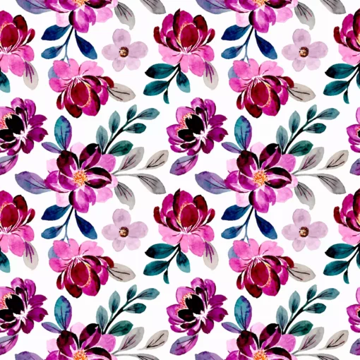Șervețel - Lilac floral pattern - 33x33 cm 1